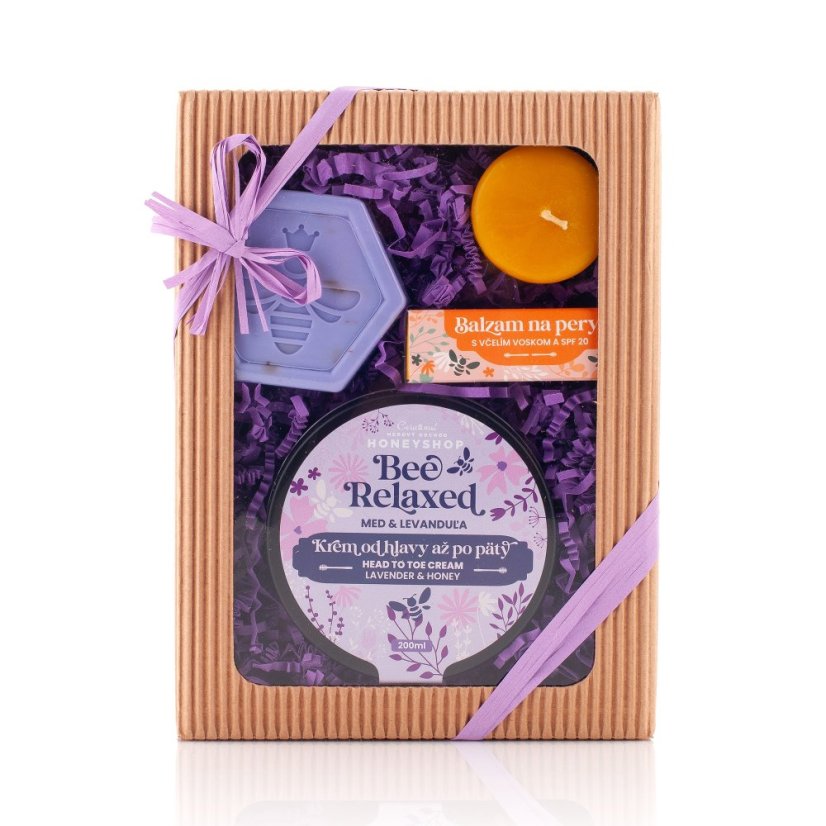 Kozmetická medová krabička Bee Relaxed kombo