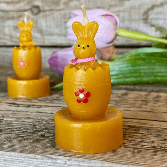 Maľovaný zajko v pliešku