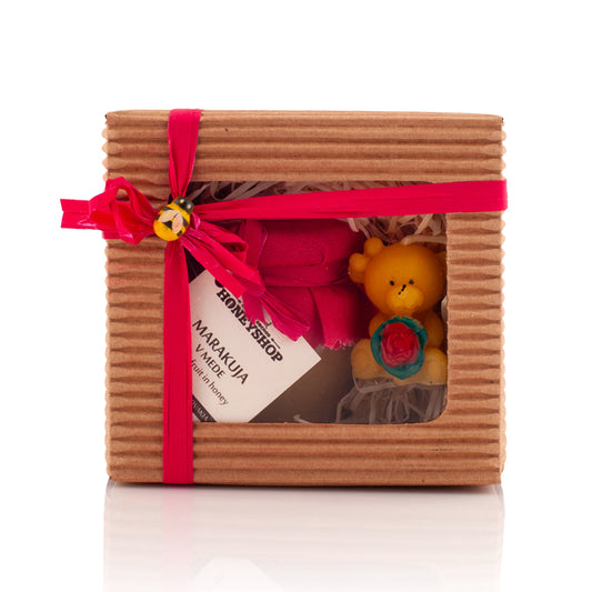 Krabička marakujová mňamka a sviečka